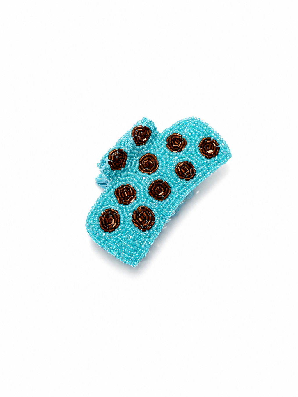 Dotty Blue Hair Clip