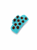 Dotty Blue Hair Clip